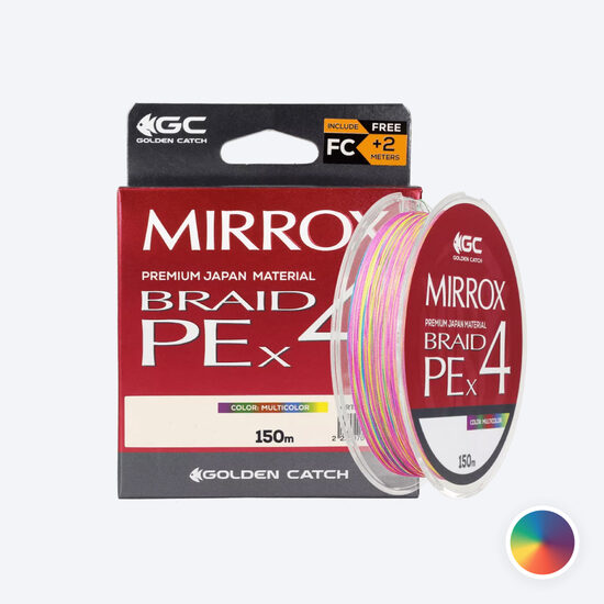 Aukla pītā Golden Catch Mirrox PE X4 150m