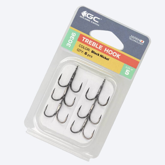 Āķi Golden Catch Treble #2 6gab